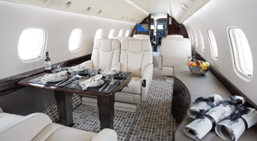 Private jet interiors