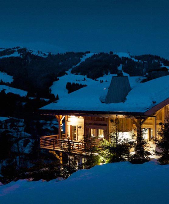 Luxury chalets in Megeve dominate the ski resort