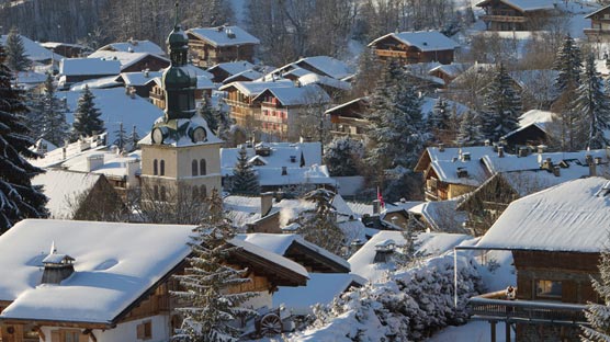 Pretty Megeve luxury ski chalets